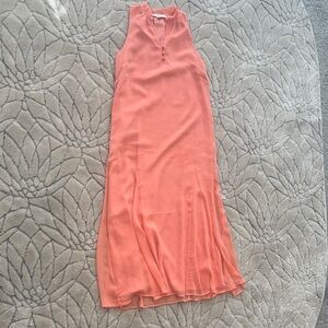 LOFT Coral Maxi Dress